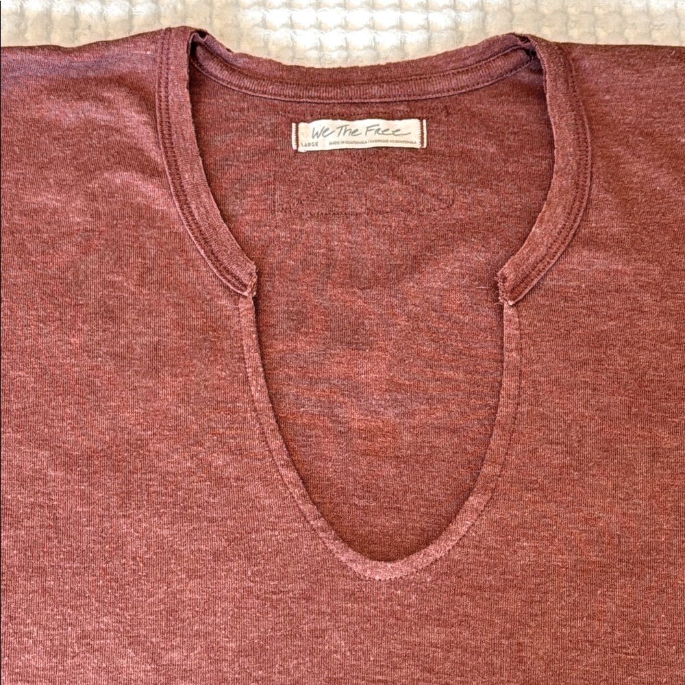 We The Free Women's Size Large Brown T-Shirt - Picture 8 of 14